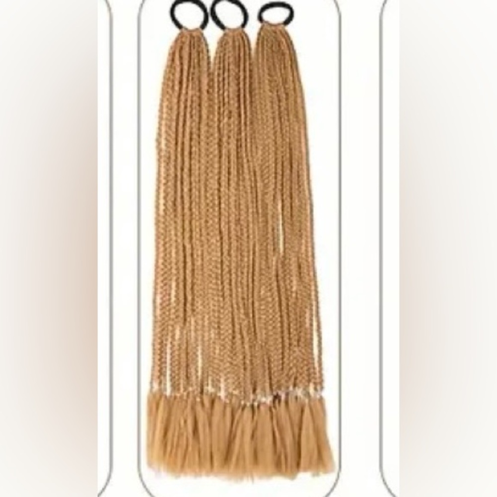 Blonde Braided Hair Extensions X 3